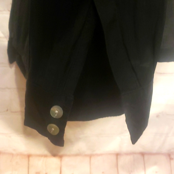 ORB Semi-Shear Black Blouse - Picture 5 of 8